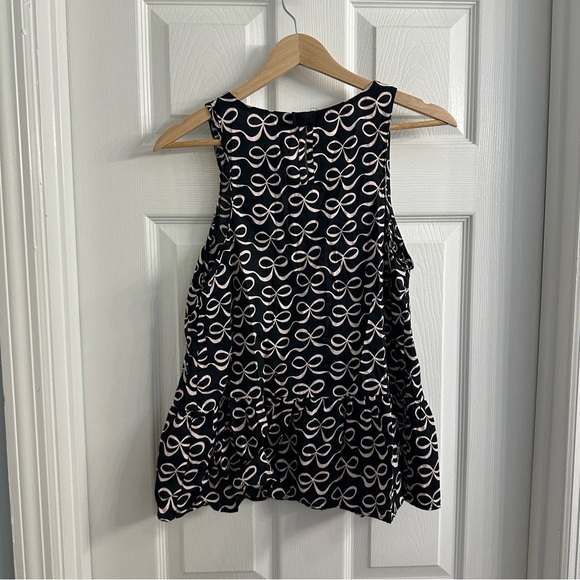 Kate Spade Pajamas Matching Set Coquette Dainty Bow Black Pink Size Medium - Picture 3 of 8